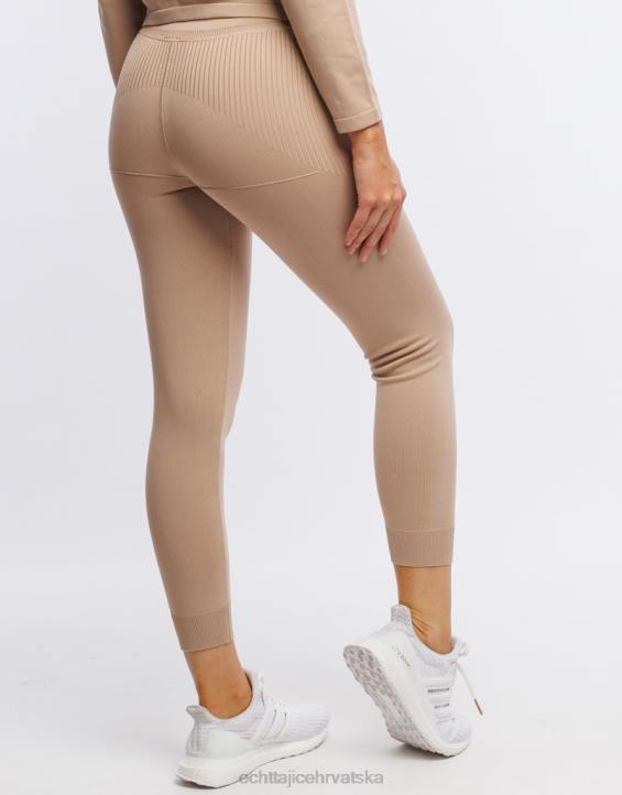 ECHT PBVJ516 odjeća krem bijela žene faze pletene joggers