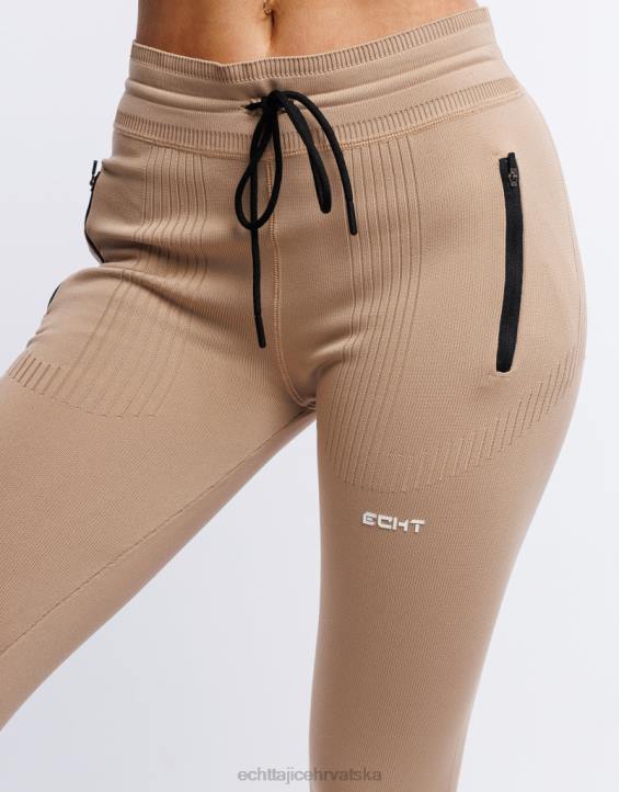 ECHT PBVJ516 odjeća krem bijela žene faze pletene joggers