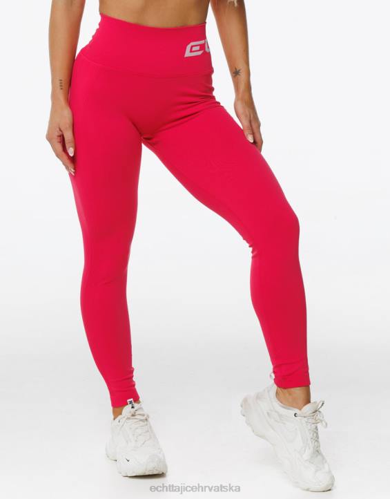 ECHT PBVJ45 odjeća magenta crvena žene nastati scrunch tajice