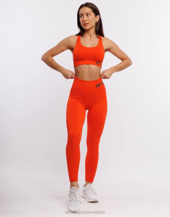 ECHT PBVJ499 odjeća sunčana mandarina žene nastati scrunch tajice