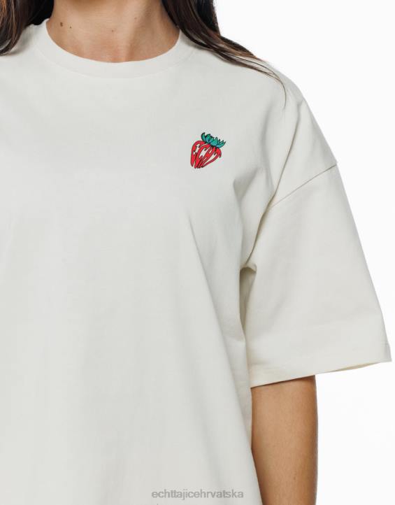ECHT PBVJ173 odjeća bijela žene jagoda oversize tee