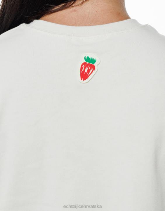 ECHT PBVJ173 odjeća bijela žene jagoda oversize tee