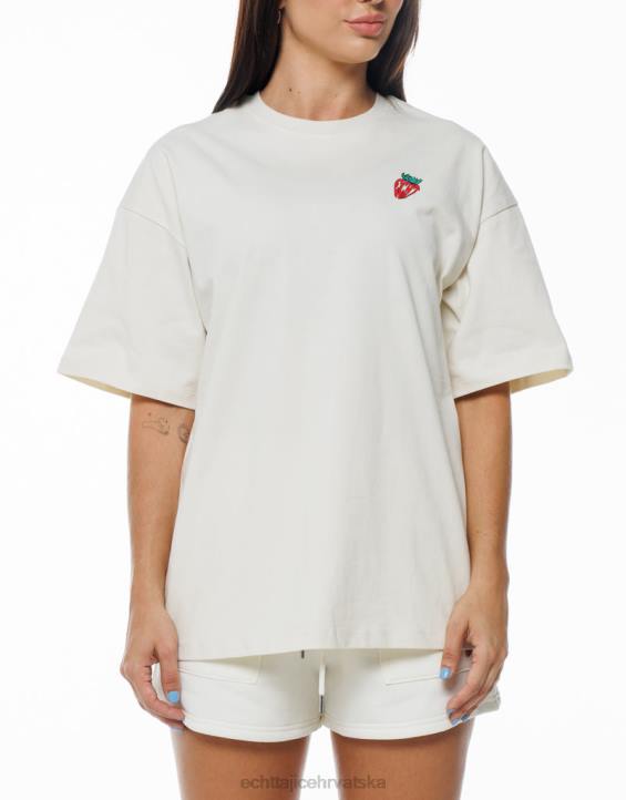 ECHT PBVJ173 odjeća bijela žene jagoda oversize tee