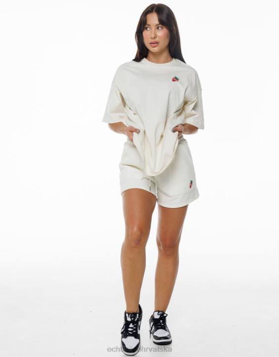 ECHT PBVJ173 odjeća bijela žene jagoda oversize tee