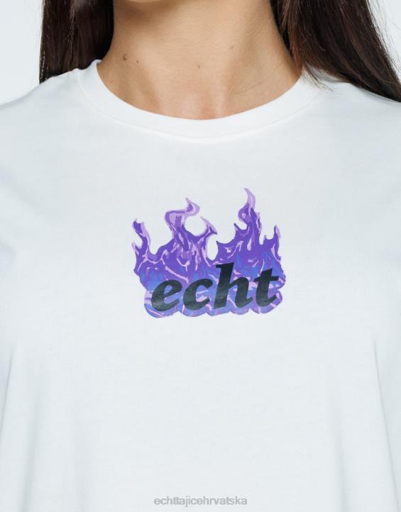 ECHT PBVJ193 odjeća bijela žene fire oversize tee