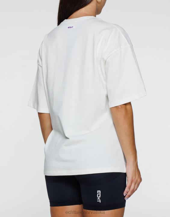 ECHT PBVJ193 odjeća bijela žene fire oversize tee