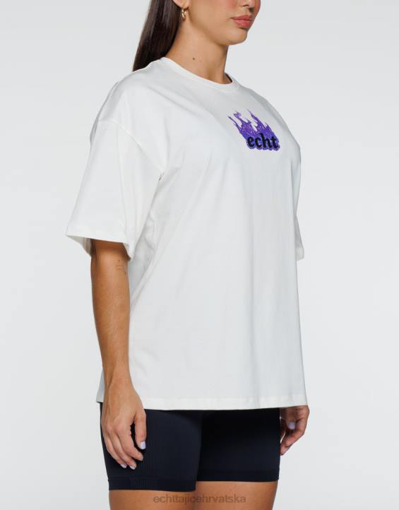 ECHT PBVJ193 odjeća bijela žene fire oversize tee