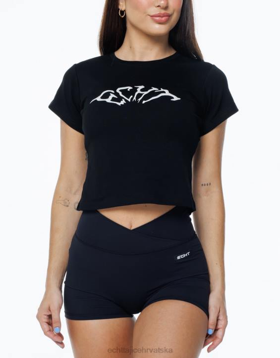 ECHT PBVJ222 odjeća crno žene terror baby tee