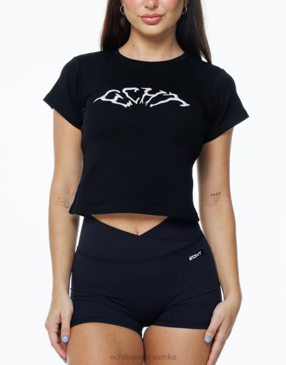 ECHT PBVJ222 odjeća crno žene terror baby tee