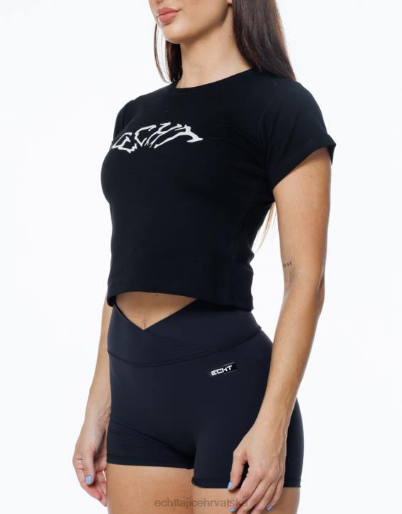 ECHT PBVJ222 odjeća crno žene terror baby tee