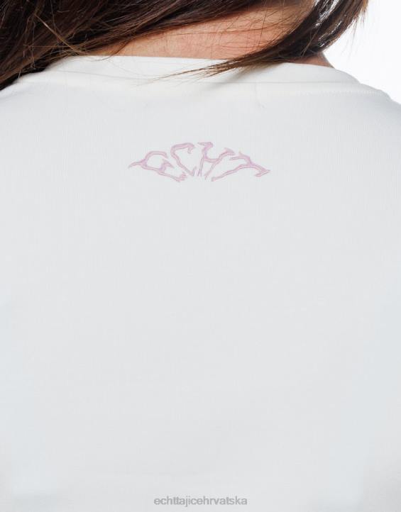 ECHT PBVJ223 odjeća zvijezda bijela žene terror baby tee