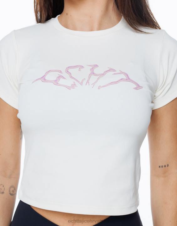 ECHT PBVJ223 odjeća zvijezda bijela žene terror baby tee