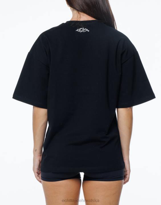 ECHT PBVJ224 odjeća crno žene teror oversize tee