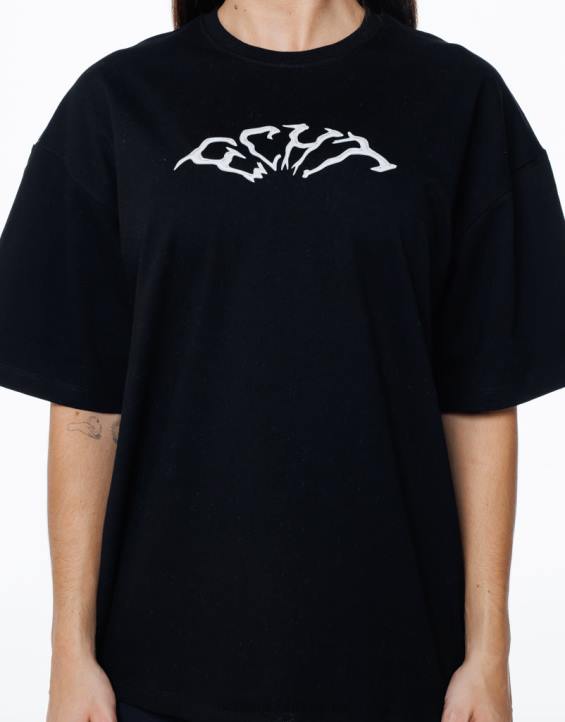 ECHT PBVJ224 odjeća crno žene teror oversize tee