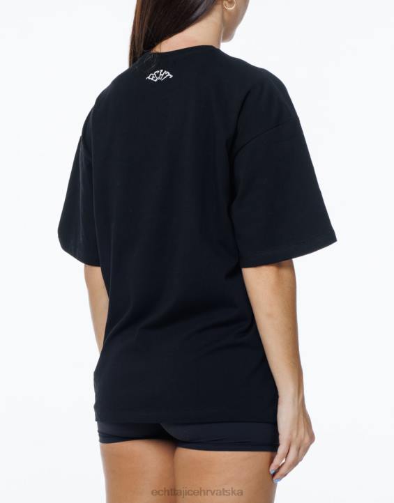 ECHT PBVJ224 odjeća crno žene teror oversize tee