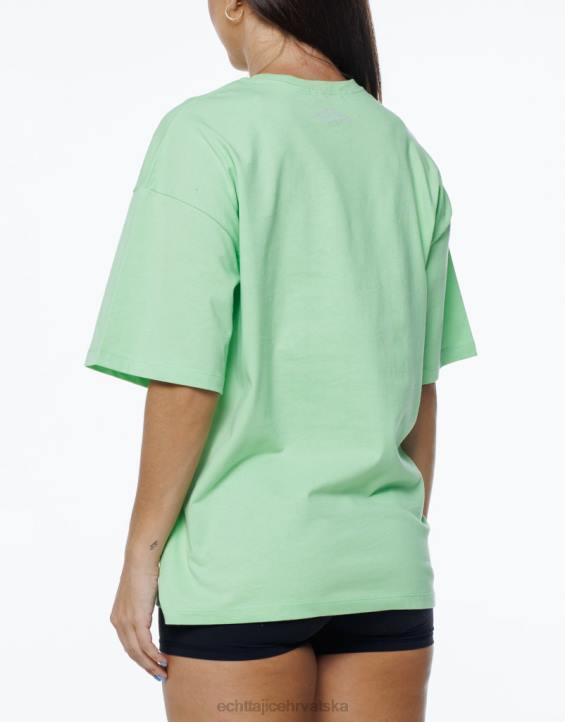 ECHT PBVJ225 odjeća limeta zelena žene teror oversize tee
