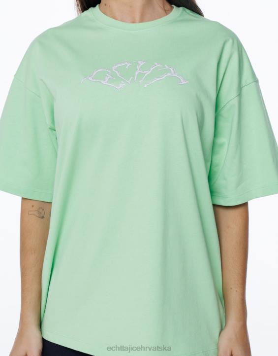 ECHT PBVJ225 odjeća limeta zelena žene teror oversize tee