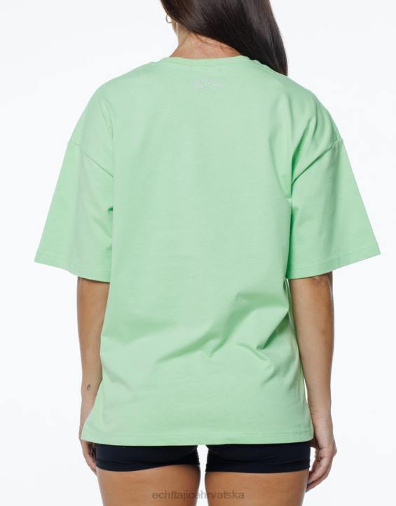 ECHT PBVJ225 odjeća limeta zelena žene teror oversize tee