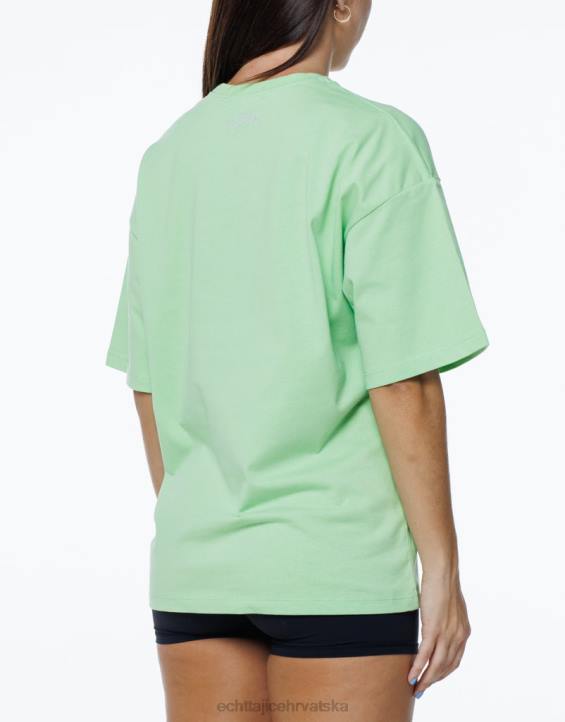 ECHT PBVJ225 odjeća limeta zelena žene teror oversize tee