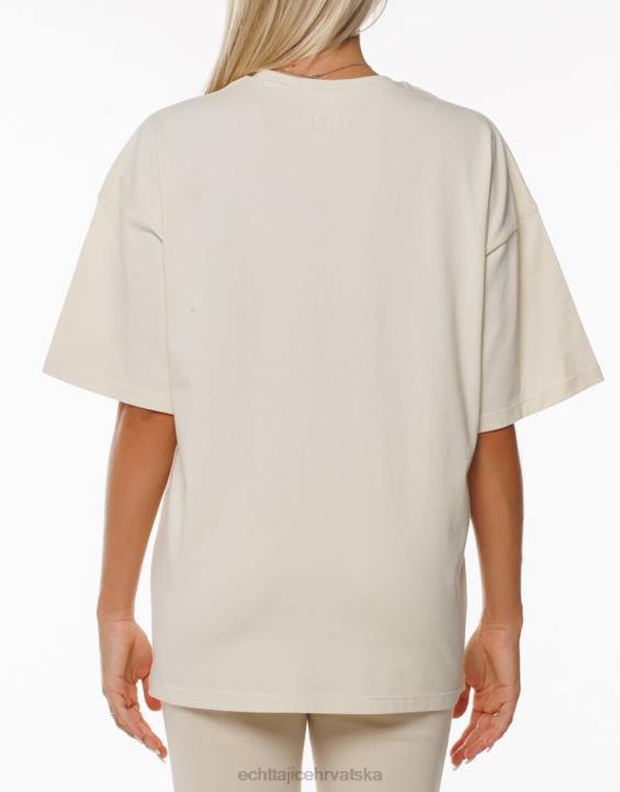 ECHT PBVJ304 odjeća krema žene osnovna oversize majica