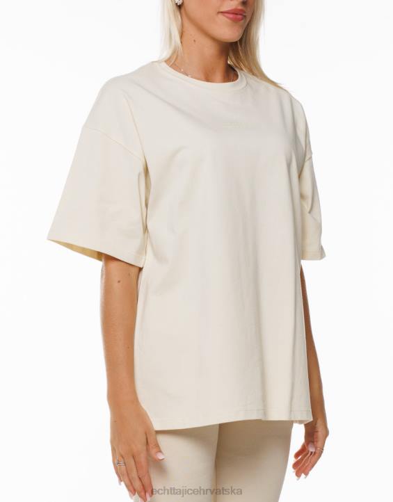 ECHT PBVJ304 odjeća krema žene osnovna oversize majica