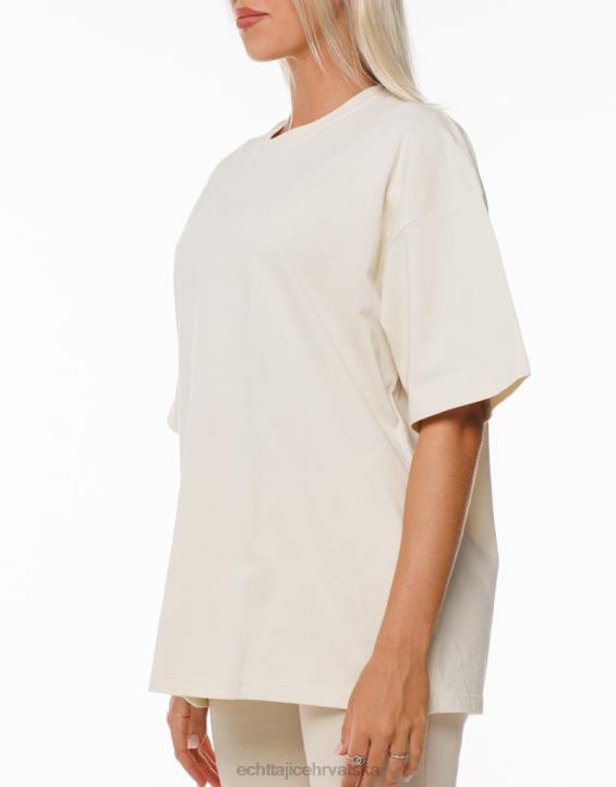 ECHT PBVJ304 odjeća krema žene osnovna oversize majica