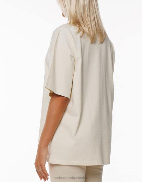 ECHT PBVJ304 odjeća krema žene osnovna oversize majica