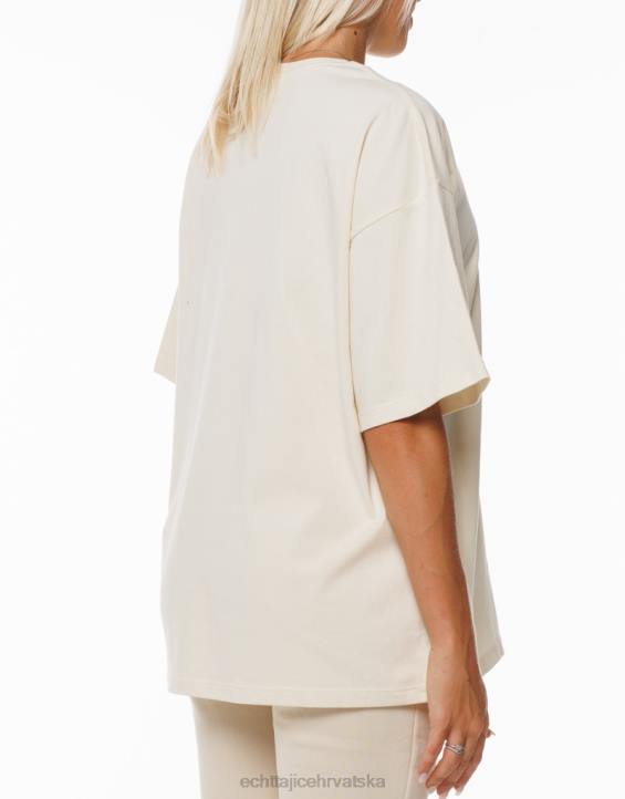 ECHT PBVJ304 odjeća krema žene osnovna oversize majica