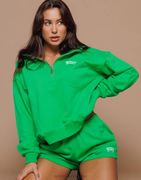 ECHT PBVJ103 odjeća klasična zelena žene tour 1/4 zip pulover