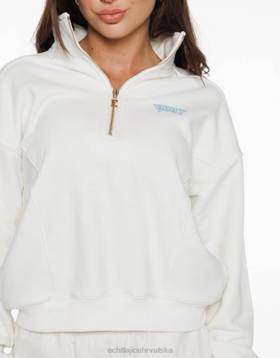 ECHT PBVJ104 odjeća polarna bijela žene tour 1/4 zip pulover