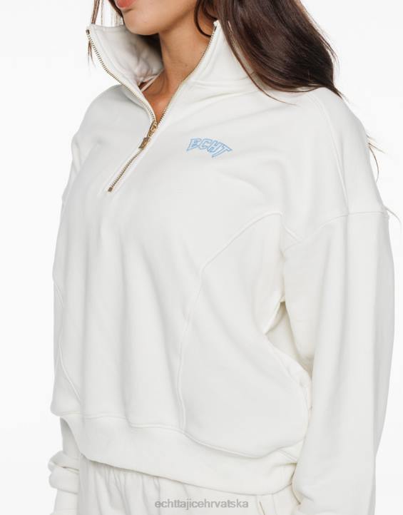 ECHT PBVJ104 odjeća polarna bijela žene tour 1/4 zip pulover