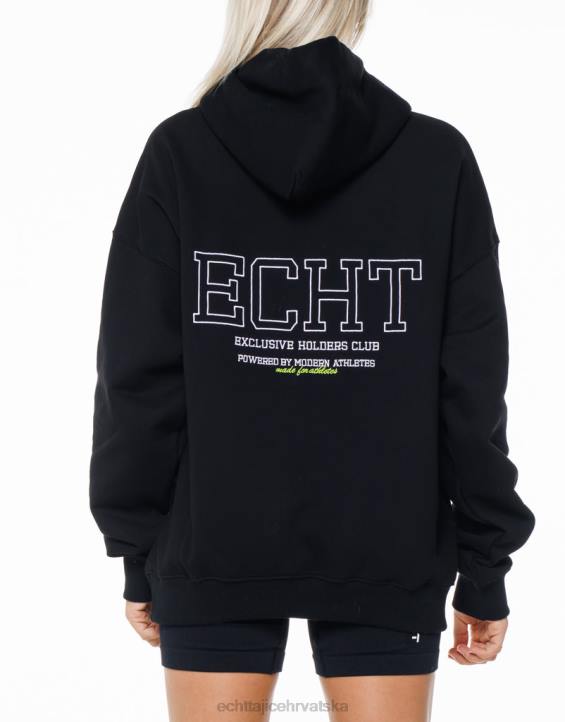 ECHT PBVJ65 odjeća crno žene držači club hoodie