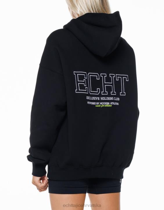 ECHT PBVJ65 odjeća crno žene držači club hoodie
