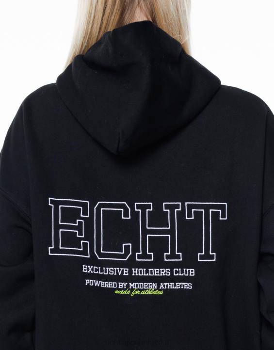 ECHT PBVJ65 odjeća crno žene držači club hoodie