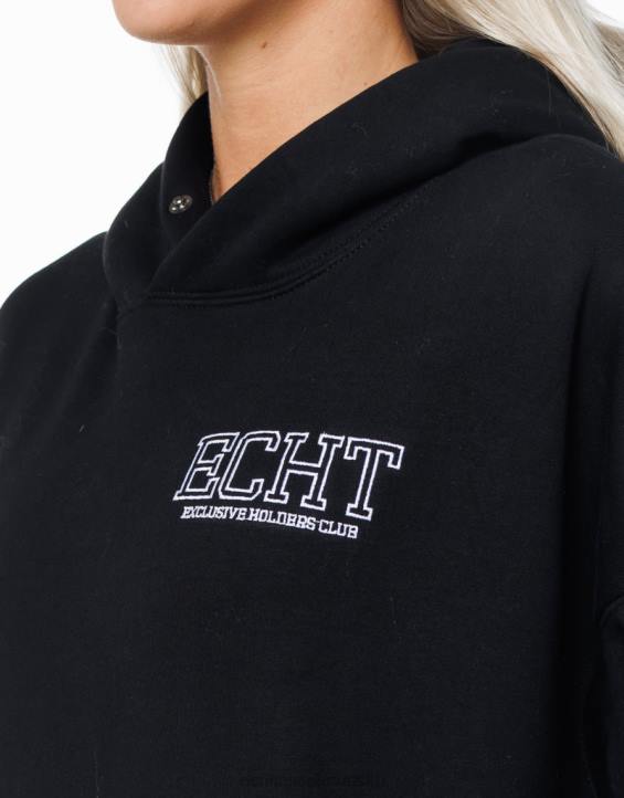 ECHT PBVJ65 odjeća crno žene držači club hoodie