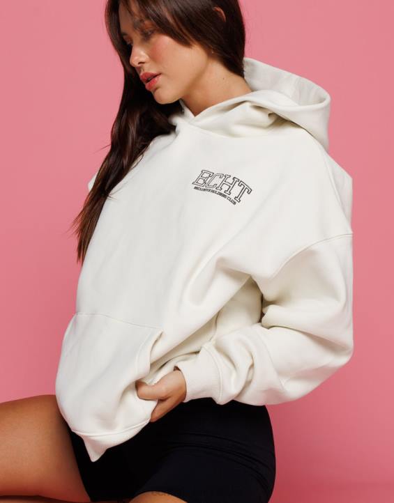 ECHT PBVJ68 odjeća krema žene držači club hoodie